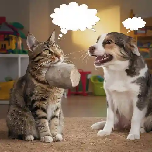 Gato engaña perro meme